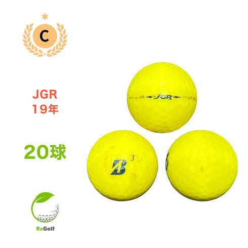 【中古】 ロストボール ブリヂストン ツアーB TOUR B JGR マット イエロー 2019年モデル 20球 Cランク ゴルフボール リゴルフ